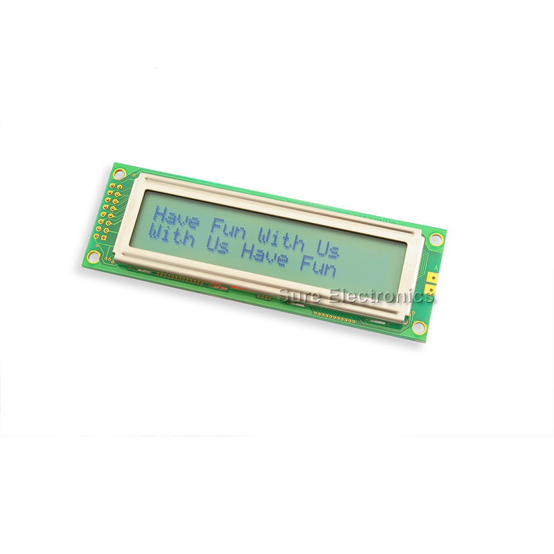 2002 Characters LCD Module no Backlight & black character