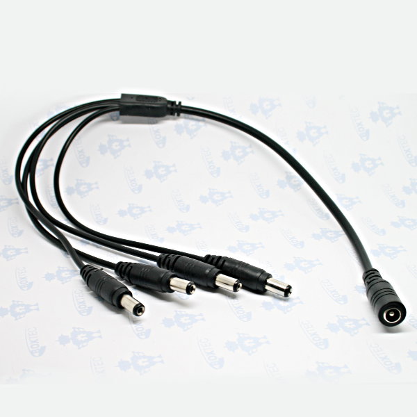 DC 5.5x2.1mm Power Distribution Cable 1-4