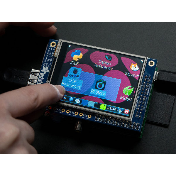 PiTFT - 320x240 2.8" TFT+Touchscreen for Raspberry Pi