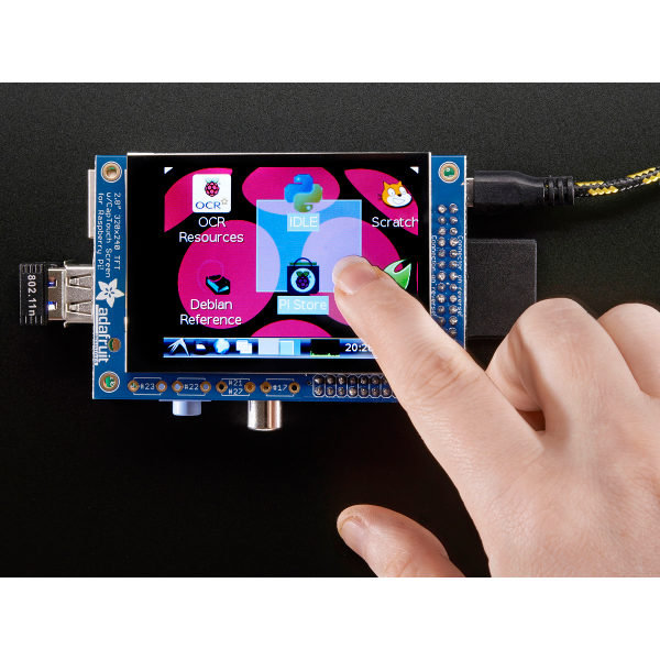 PiTFT Mini Kit - 320x240 2.8" TFT + Kapazitiver Touchscreen