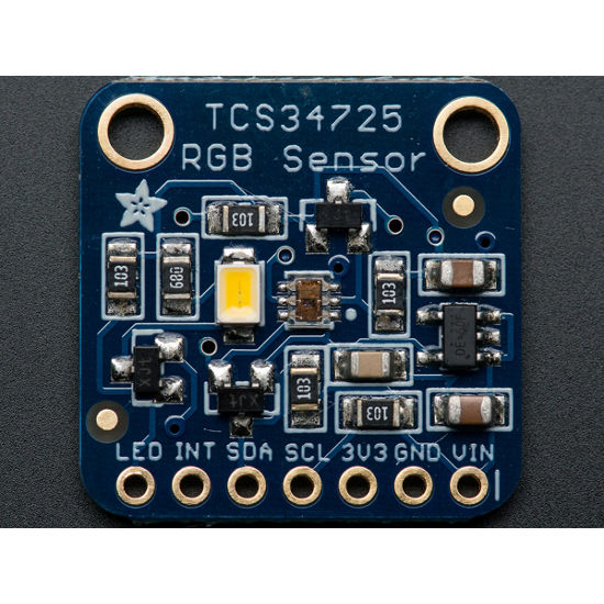 RGB Farb Sensor mit IR Filter und weisser LED - TCS34725