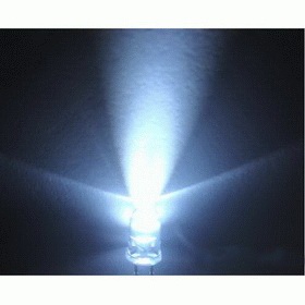 3mm LED white - clear (10pcs)