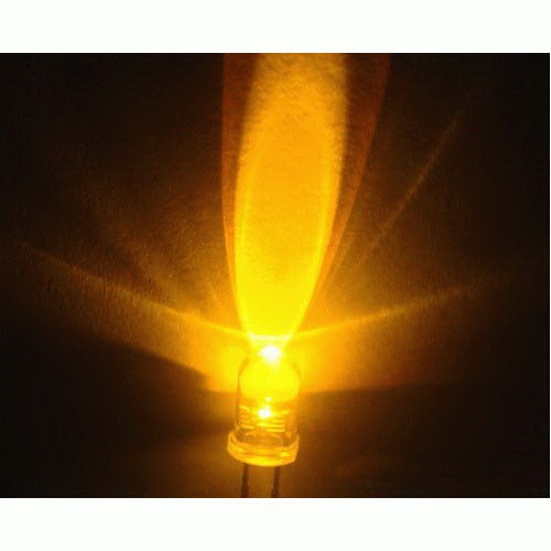 5mm LED yellow - clear
