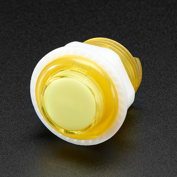 Mini LED Arcade Taster - 24mm transluzent gelb