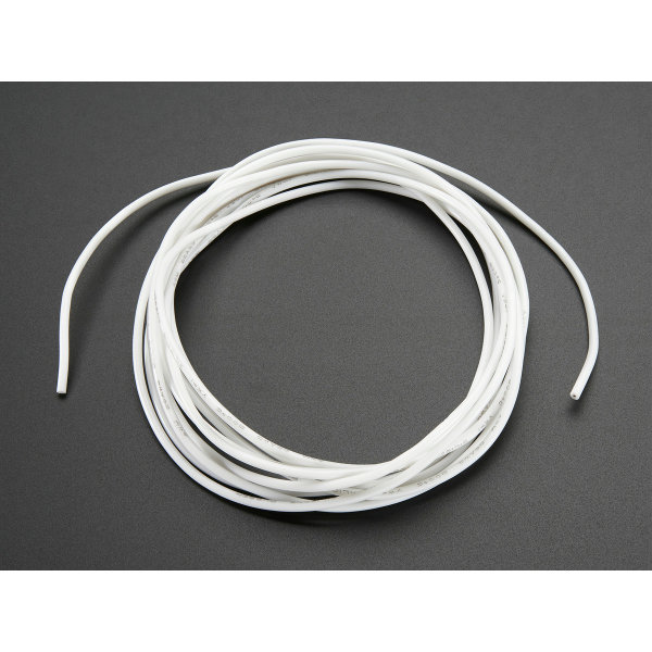 Litze mit Silikon-Isolation - 2m 26AWG Weiss