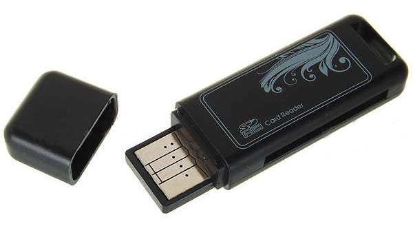 Mini USB 2.0 SDHC SD/MMC Card Reader