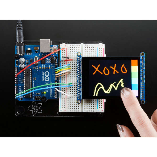 2.8" TFT LCD mit Kap. Touch Breakout Board und MicroSD Sockel