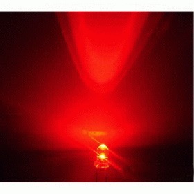 3mm LED red - clear (10pcs)