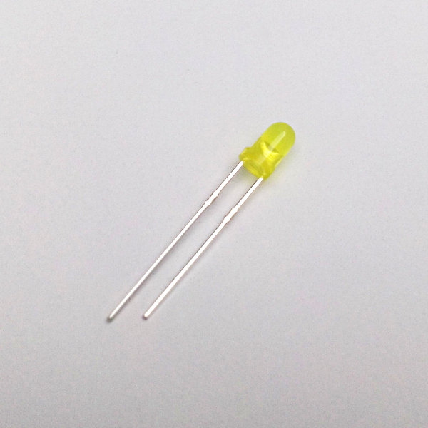 3mm LED yellow - tinted