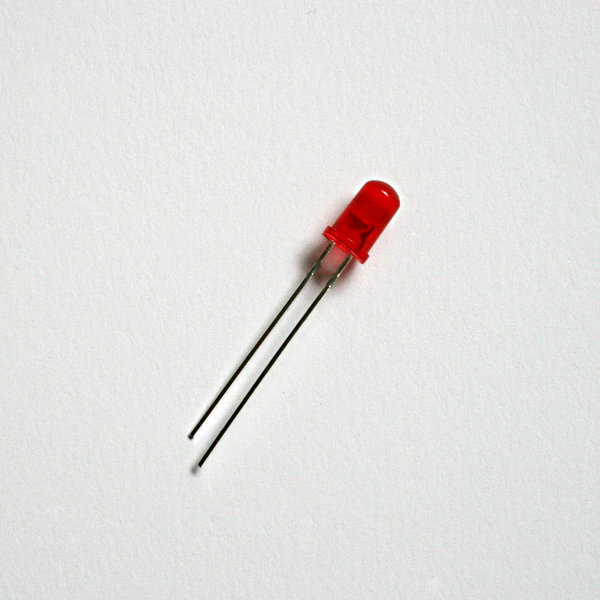 5mm LED red - tinted