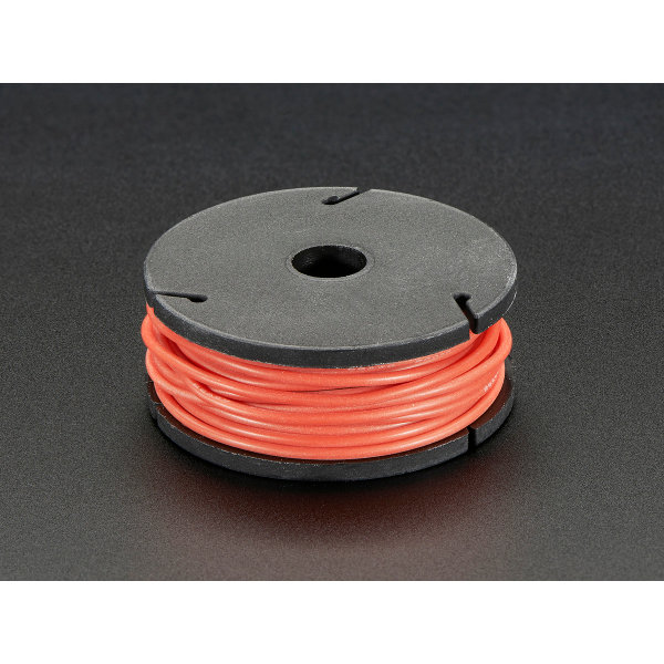 Silicone Cover Stranded-Core Wire - 7.6m 26AWG Red