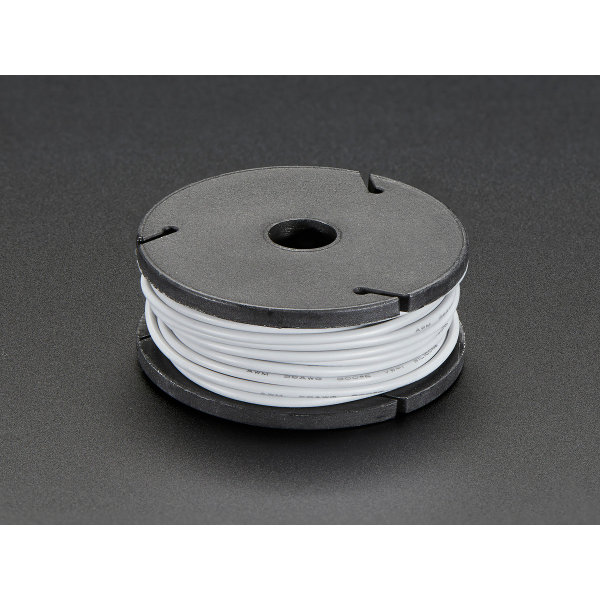 Silicone Cover Stranded-Core Wire - 7.6m 26AWG Gray