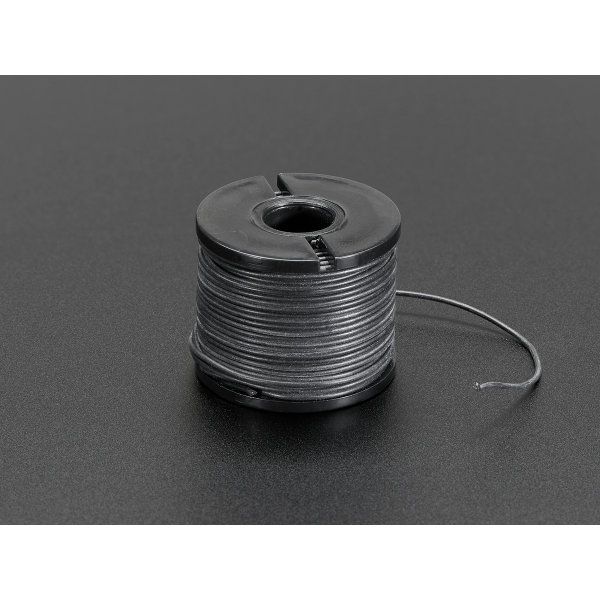 Silicone Cover Stranded-Core Wire - 15.2m 30AWG Black
